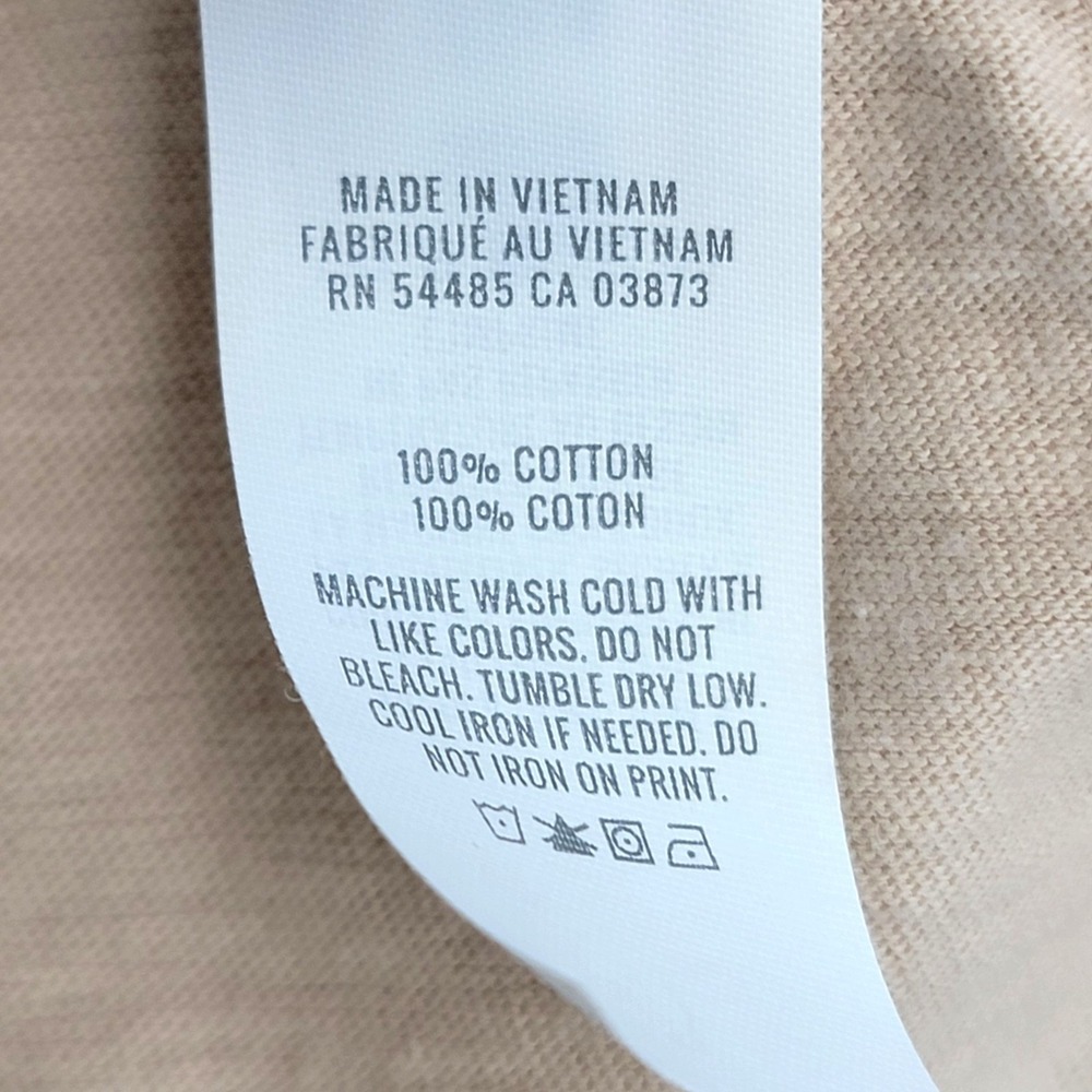 Aerie Strapless Handkerchief Mini Dress Size XL Beige Cotton Beach Asymmetrical - Picture 10 of 10